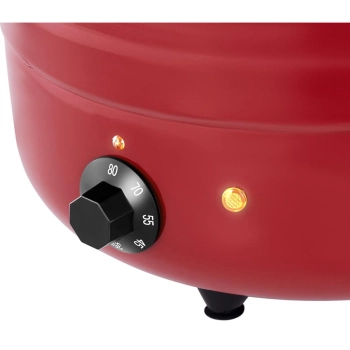 Kociołek termos na zupę elektryczny ze stali nierdzewnej cool-touch 400 W 10 l 35-80C czerwony - zdj. dodatkowe 3