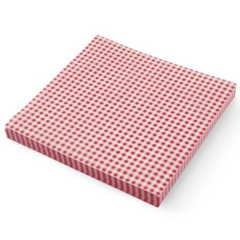  Papier pergaminowy do przekąsek frytek nadruk KRATKA 500 szt. 306x305 mm - Hendi 678176 - zdj. dodatkowe 1