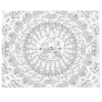  Papier pergaminowy do przekąsek frytek nadruk SZEF KUCHNI 500 szt. 250x200 mm - Hendi 678220 - zdj. dodatkowe 1