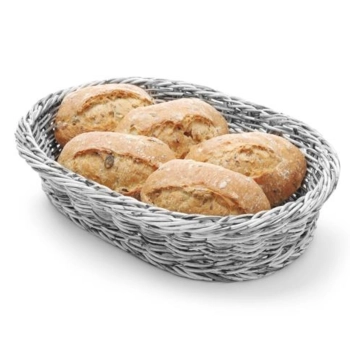  Koszyk na pieczywo owalny polipropylenowy szary 320x230x70 mm - Hendi 426647 - zdj. dodatkowe 2