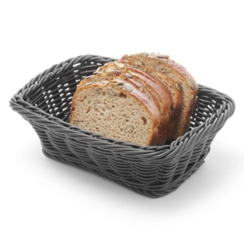  Koszyk na pieczywo prostokątny polipropylenowy czarny 190x130x60 mm - Hendi 426791 - zdj. dodatkowe 2