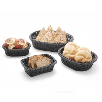  Koszyk na pieczywo prostokątny polipropylenowy czarny 190x130x60 mm - Hendi 426791 - zdj. dodatkowe 3