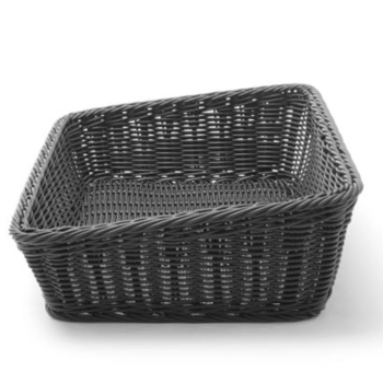  Kosz ekspozycyjny na pieczywo chleb skośny prostokątny czarny 400x300x120 mm - Hendi 426661 - zdj. dodatkowe 3