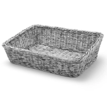  Kosz ekspozycyjny na pieczywo chleb skośny prostokątny szary 400x300x120 mm - Hendi 426661 - zdj. dodatkowe 1