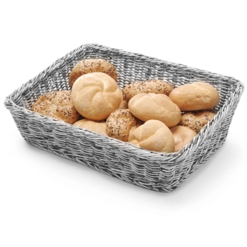  Kosz ekspozycyjny na pieczywo chleb skośny prostokątny szary 400x300x120 mm - Hendi 426661 - zdj. dodatkowe 2