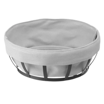  Koszyk pojemnik na pieczywo z szarym workiem okrągły - Hendi 427118 - zdj. dodatkowe 1