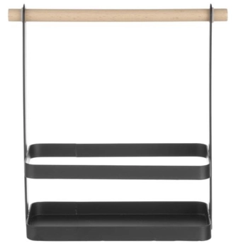  Organizer koszyk stołowy na przyprawy z drewnianą rączką 23x10x24 cm - Hendi 427040 - zdj. dodatkowe 3