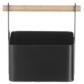  Organizer koszyk stołowy na przyprawy z drewnianą rączką 17x13x16 cm - Hendi 427057 - zdj. dodatkowe 1