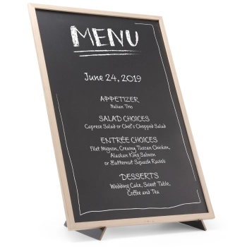  Tablica informacyjna reklamowa MENU z podstawą podpórką 40x60 cm - Hendi 664131 - zdj. dodatkowe 1