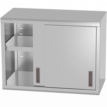 Szafka wisząca gastronomiczna z drzwiami suwanymi nierdzewna spawana 80x40x60 cm - Hendi 814178