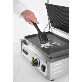  Szczotka czyścik ze skrobakiem do grilla rusztu BBQ stalowe włosie 70x310x85 mm - Hendi 525548 - zdj. dodatkowe 2