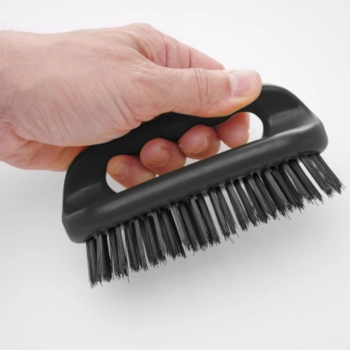  Czyścik szczotka do grilla rusztu BBQ krótka ze stalowym włosiem 150x55 mm - Hendi 525562 - zdj. dodatkowe 2