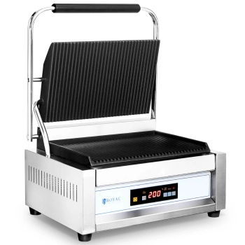  Grill kontaktowy ryflowany sterowany elektronicznie 34 x 23 cm 2200 W - zdj. dodatkowe 1