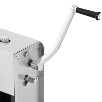  Nadziewarka napełniacz szpryca do kiełbas pionowa ręczna ze stali nierdzewnej 3 l + 4 lejki - zdj. dodatkowe 2