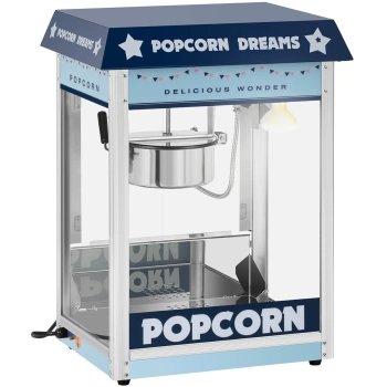  Maszyna automat urządzenie do prażenia popcornu retro TEFLON 1600 W 5-6 kg/h - niebieska - zdj. dodatkowe 9