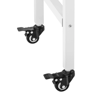  Wózek podstawa do maszyny do popcornu z szafką retro 51 x 37 cm - biało-złoty - zdj. dodatkowe 3