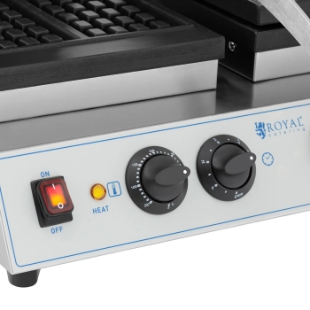  Gofrownica prostokątna podwójna na 4 gofry belgijskie 2 x 1500 W - zdj. dodatkowe 3