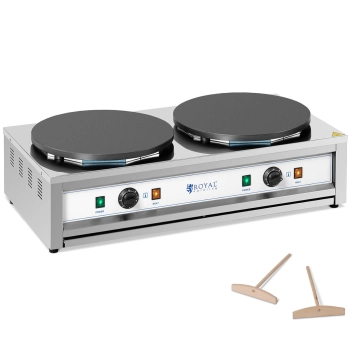  Naleśnikarka podwójna elektryczna z żeliwnymi płytami 2 x 40cm 2 x 3000 W - zdj. dodatkowe 1