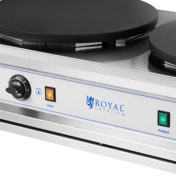  Naleśnikarka podwójna elektryczna z żeliwnymi płytami 2 x 40cm 2 x 3000 W - zdj. dodatkowe 2