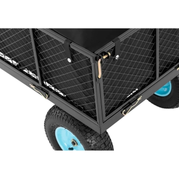  Wózek ogrodowy składany z plandeką do przewożenia ziemii nawozu do 550 kg - zdj. dodatkowe 2