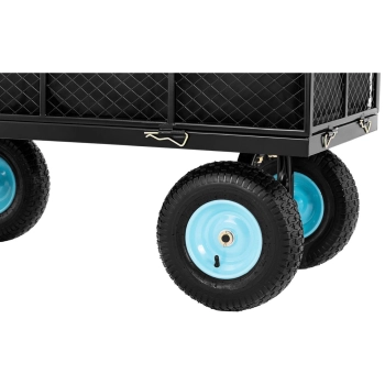  Wózek ogrodowy składany z plandeką do przewożenia ziemii nawozu do 550 kg - zdj. dodatkowe 6