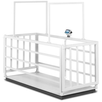  Waga weterynaryjna platformowa inwentarska z klatką dla zwierząt 3000/1 kg 110x240 cm LCD - zdj. dodatkowe 1