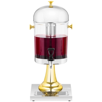  Dyspenser dozownik chłodzący bufetowy do soków napojów 8 l złoty - zdj. dodatkowe 4