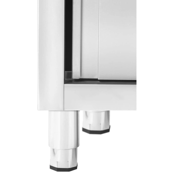  Zlew basen gastronomiczny dwukomorowy z szafką z drzwiami przesuwnymi 160 x 60 x 95 cm - zdj. dodatkowe 5