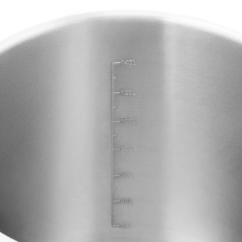  Garnek stalowy z pokrywką miarką do kuchenki indukcyjnej gazowej elektrycznej 170 l - zdj. dodatkowe 4