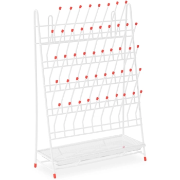  Suszarka stojak laboratoryjny do probówek z tacką ociekową na 48 probówek - zdj. dodatkowe 1