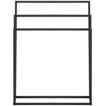  Stojak wieszak na 3 ręczniki wolnostojący podłogowy STAL 65 x 21.5 x 84 cm ciemnoszary - zdj. dodatkowe 5