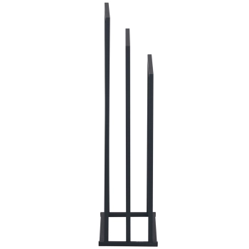  Stojak wieszak na 3 ręczniki wolnostojący podłogowy STAL 45 x 21.5 x 84 cm ciemnoszary - zdj. dodatkowe 3