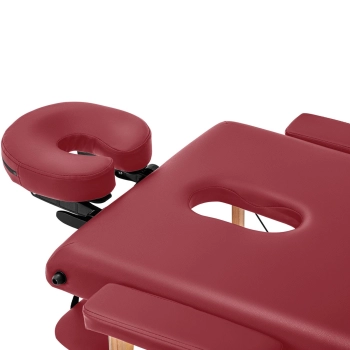  Stół łóżko do masażu drewniane przenośne składane Toulouse Red do 227 kg czerwone - zdj. dodatkowe 2