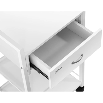  Wózek pomocnik kosmetyczny fryzjerski 1 szuflada 3 półki 47.5 x 40 x 85.5 cm biały - zdj. dodatkowe 2