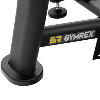  Ławka ławeczka treningowa skośna pod sztangę do wyciskania głową w górę czarno-żółta - zdj. dodatkowe 5