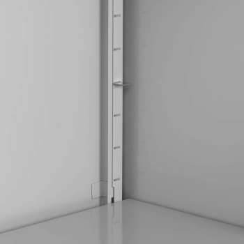  Szafa metalowa biurowa na dokumenty akta z zamkiem na klucz 2-półkowa - zdj. dodatkowe 3