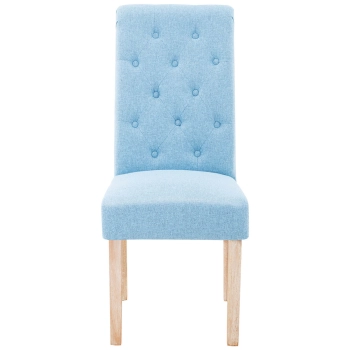  Krzesło tapicerowane do jadalni salonu 2 szt. NIEBIESKIE - zdj. dodatkowe 4