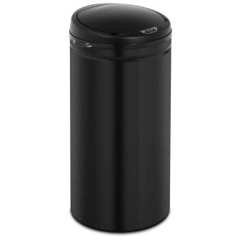  Kosz na śmieci automatyczny bezdotykowy z pojemnikiem i czujnikiem ruchu zasięg 30 cm 42 l CZARNY - zdj. dodatkowe 1