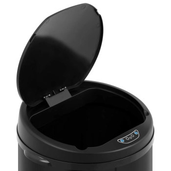  Kosz na śmieci automatyczny bezdotykowy z pojemnikiem i czujnikiem ruchu zasięg 30 cm 42 l CZARNY - zdj. dodatkowe 2