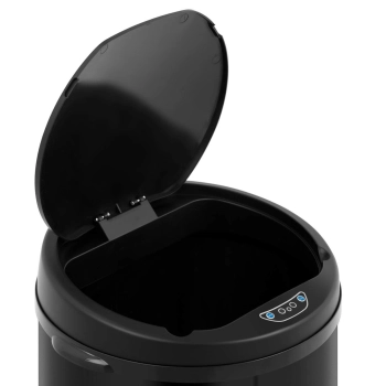  Kosz na śmieci automatyczny bezdotykowy z pojemnikiem i czujnikiem ruchu zasięg 30 cm 50 l CZARNY - zdj. dodatkowe 2