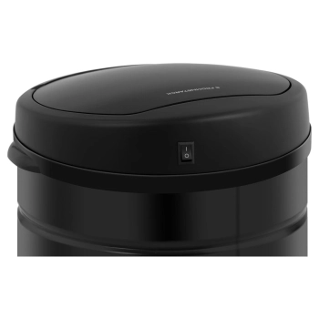  Kosz na śmieci automatyczny bezdotykowy z pojemnikiem i czujnikiem ruchu zasięg 30 cm 50 l CZARNY - zdj. dodatkowe 3