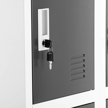  Szafa skrytkowa socjalna śniadaniowa metalowa zamykana na klucz 12 szafek - zdj. dodatkowe 3