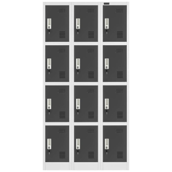  Szafa skrytkowa socjalna śniadaniowa metalowa zamykana na klucz 12 szafek - zdj. dodatkowe 5