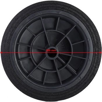  Koło kółko do kubła kontenera na odpady gumowe śr. 300mm - zdj. dodatkowe 5