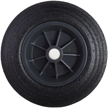  Koło kółko do kubła kontenera na odpady gumowe przelotowe śr. 200mm - zdj. dodatkowe 1