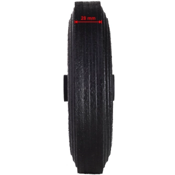  Koło kółko do kubła kontenera na odpady gumowe przelotowe śr. 200mm - zdj. dodatkowe 6