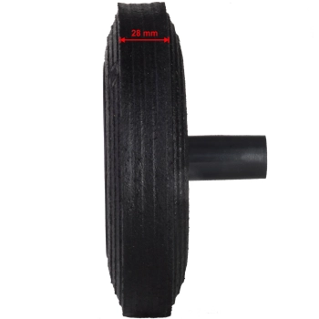  Koło kółko do kubła kontenera na odpady gumowe śr. 200mm - zdj. dodatkowe 5