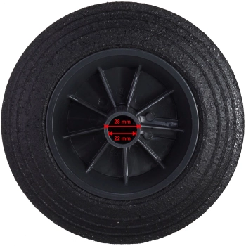  Koło kółko do kubła kontenera na odpady gumowe śr. 200mm - zdj. dodatkowe 6