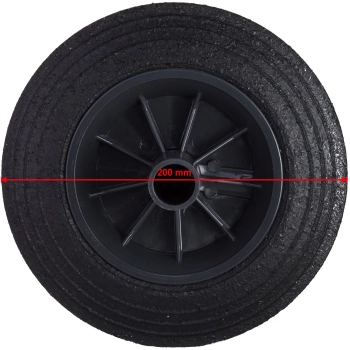  Koło kółko do kubła kontenera na odpady gumowe śr. 200mm - zdj. dodatkowe 7