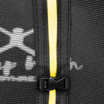  Trampolina ogrodowa z siatką i osłoną na sprężyny śr. 244 cm do 80 kg czarno-zielona - zdj. dodatkowe 4